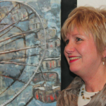 The creative handling of oil paint in ‘Memories: Ferris Wheel’ won second prize for Lydia Agnew.