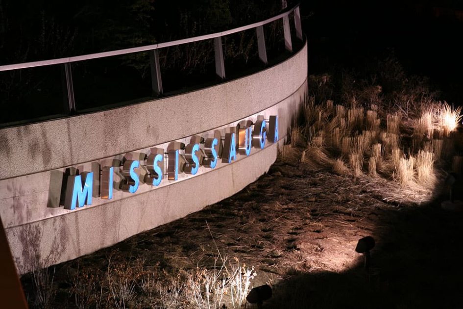 Mississauga sign on the wall