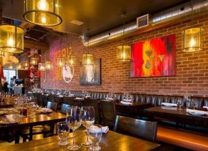 Tables in the restaurant in Mississauga